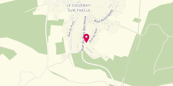 Plan de BOUSSUGE Claudette, 54 Rue de Noe, 60430 Le Coudray-sur-Thelle