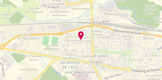 Plan de DELLA-ROSA Anaïs, 1 Rue Henri Deloison, 51170 Fismes