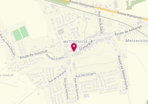Plan de LIEGAUT Sandrine, 1 Place de l'Eglise, 57940 Metzervisse