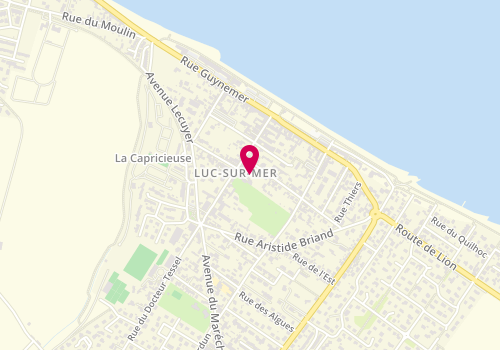 Plan de DONVAL Clémence, 33 Rue de la Mer, 14530 Luc-sur-Mer