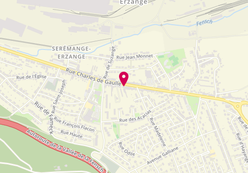 Plan de MULLER Anne, 59 Rue du General de Gaulle, 57290 Serémange-Erzange