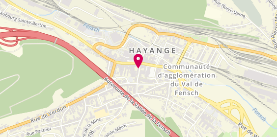 Plan de BERGANTINO Agnès, 4 Rue Clemenceau, 57700 Hayange