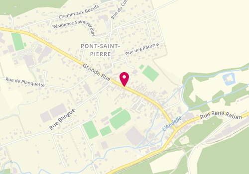 Plan de MUTEL Béatrice, 102 Grande Rue, 27360 Pont-Saint-Pierre