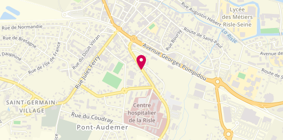 Plan de DUPARC Sandrine, 57 Bis Route de Lisieux, 27500 Pont-Audemer
