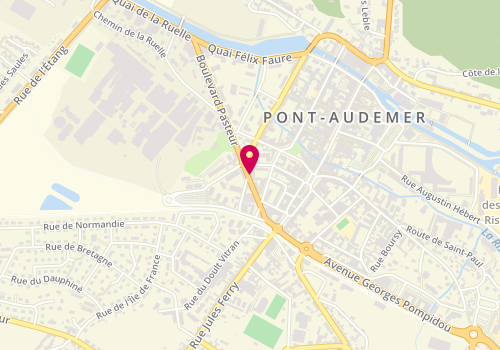 Plan de RAULT Pauline, 10 Boulevard Pasteur, 27500 Pont-Audemer