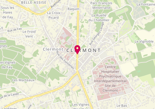 Plan de PETIT Sophie, 30 Rue du General de Gaulle, 60600 Clermont