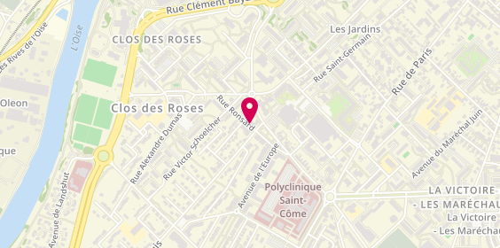 Plan de ANQUIER Sandra, 9 Rue de Ronsard, 60200 Compiègne