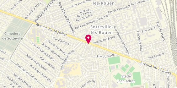 Plan de DELESTRE Marie, 81 Bis Avenue du 14 Juillet, 76300 Sotteville-lès-Rouen
