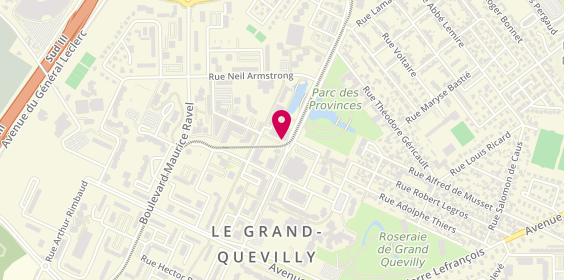 Plan de LETELLIER Virginie, 17 Rue Moliere, 76120 Le Grand-Quevilly
