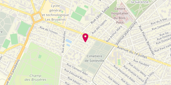 Plan de MONLIEN Adeline, 11 Rue Leo Lagrange, 76300 Sotteville-lès-Rouen