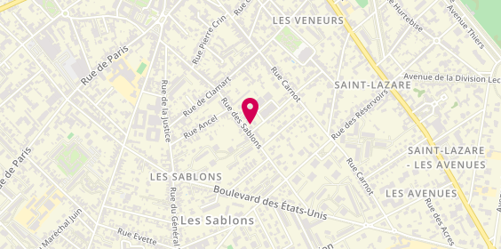 Plan de BLANCHARD Danuta, 41 Rue des Sablons, 60200 Compiègne