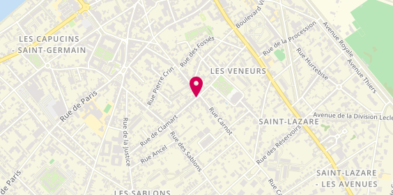 Plan de EVRARD HIVET Laurianne, 21 Rue de Clamart, 60200 Compiègne