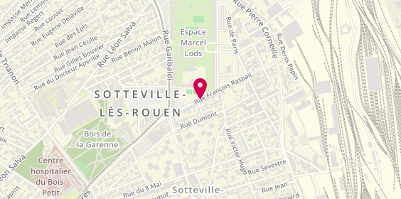 Plan de BORD Camille, 91 Rue François Raspail, 76300 Sotteville-lès-Rouen