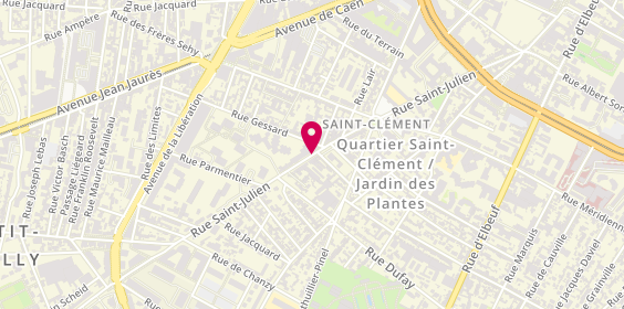 Plan de BETON Valérie, 154 Rue Saint Julien, 76100 Rouen