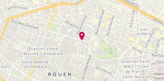 Plan de CAUVET Apolline, 9 Rue Jean Lecanuet, 76000 Rouen