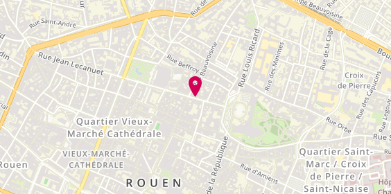 Plan de VOIRIN Camille, 16 Rue Jean Lecanuet, 76000 Rouen