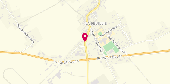 Plan de BACHELET Anaïs, 16 Route du Tronquay, 76220 La Feuillie