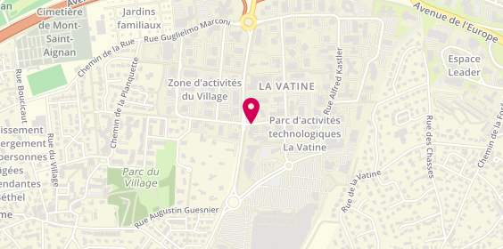 Plan de LETELLIER Mylène, 2 Rue Linus Carl Pauling, 76130 Mont-Saint-Aignan