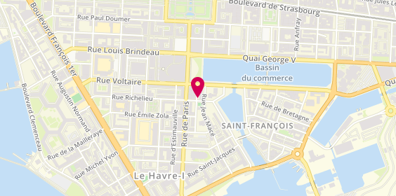 Plan de MULLOT Coralie, 34 Rue Gustave Lennier, 76600 Le Havre