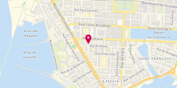 Plan de VASTEL Armelle, 13 Rue Emile Renouf, 76600 Le Havre