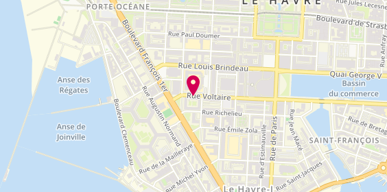 Plan de COLIBERT Aurélie, 12 Rue Voltaire, 76600 Le Havre