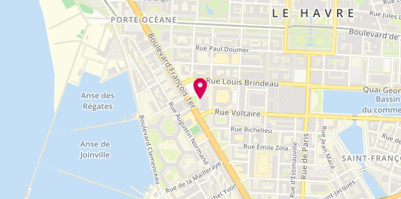 Plan de LEFEBVRE Justine, 132 Boulevard Francois 1er, 76600 Le Havre
