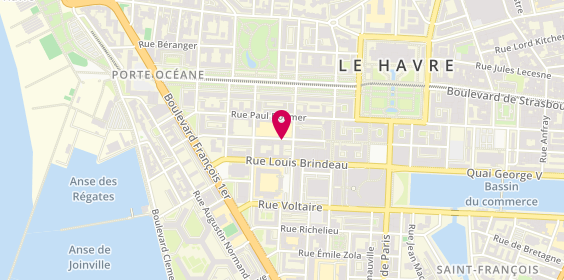 Plan de FEREY Noémie, 42 Rue Victor Hugo, 76600 Le Havre
