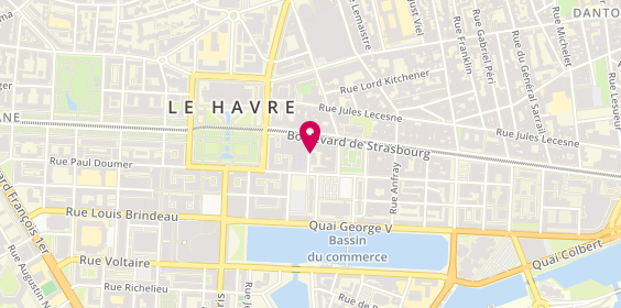 Plan de MARYBRASSE Claudia, 38 Rue Fontenelle, 76600 Le Havre