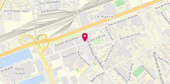 Plan de HARDY Fanny, 19 Rue d'Arcole, 76600 Le Havre