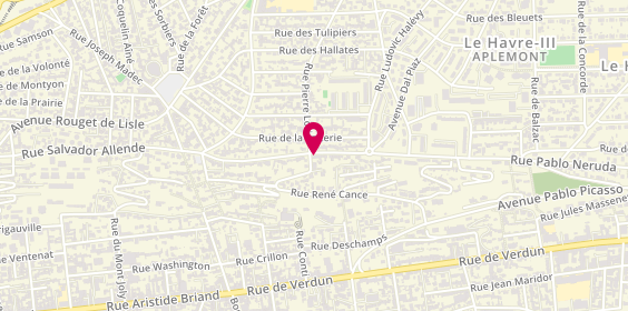 Plan de QUILLIVIC Alexandre, 248 Rue Pablo Neruda, 76610 Le Havre