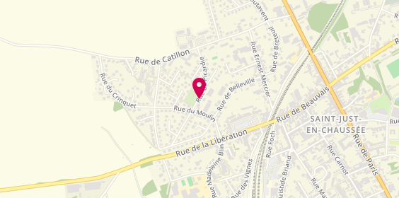 Plan de LOUBES Chrystele, 21 Rue de Picardie, 60130 Saint-Just-en-Chaussée
