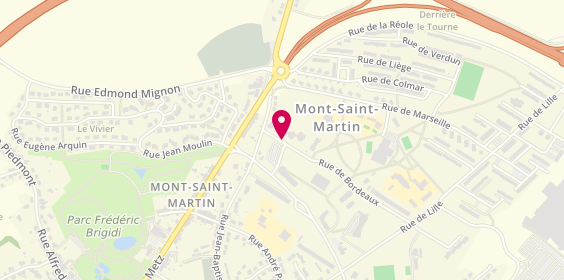 Plan de ALLOUCH Btissam, 1 Rue de Bordeaux, 54350 Mont-Saint-Martin