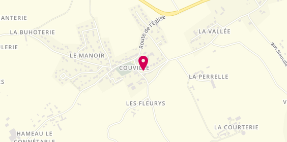Plan de PEUVREL Lydie, 2 Route du Presbytere, 50690 Couville
