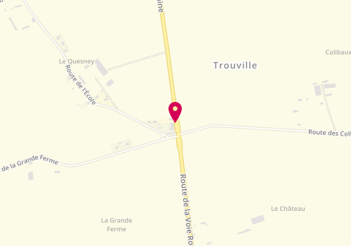 Plan de BOUTEILLER Jennifer, 1045 Route de la Voie Romaine, 76210 Trouville