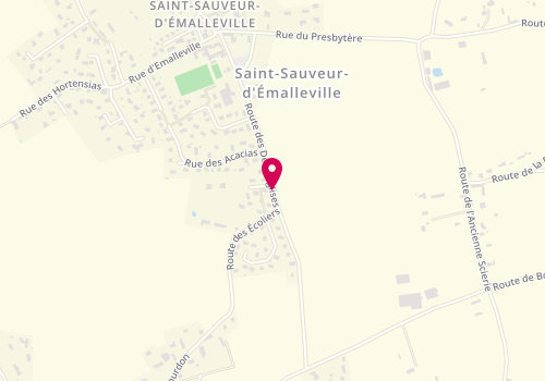 Plan de ROUSSELIN Cyril, 800 Ter Route des 2 Eglises, 76110 Saint-Sauveur-d'Émalleville
