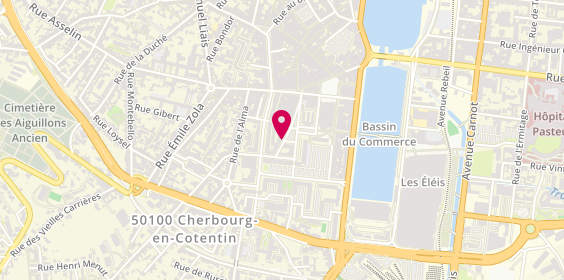 Plan de OLLIVIER Mylène, 44 Rue de l'Ancien Quai, 50100 Cherbourg-en-Cotentin