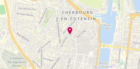 Plan de REVERT Géraldine, 9 Rue François la Vieille, 50100 Cherbourg-en-Cotentin