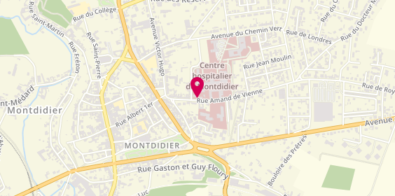 Plan de Cabinet Infirmier du Chemin Vert, 23 Bis Rue Amand de Vienne, 80500 Montdidier