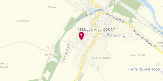 Plan de BERNARD Virginie, 16 Rue de la Fontaine, 08450 Remilly-Aillicourt