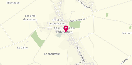 Plan de BLONDEL Margaux, 11 Grand Place, 60310 Beaulieu-les-Fontaines