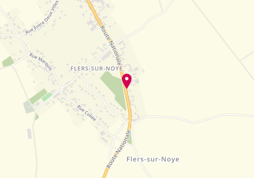 Plan de MORET Emilie, 45 Route Nationale, 80160 Flers-sur-Noye