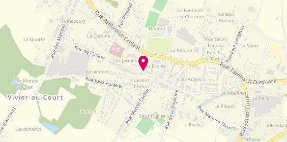 Plan de DELVALLEE Alice, 13 Rue Rene Gouverneur, 08440 Vivier-au-Court