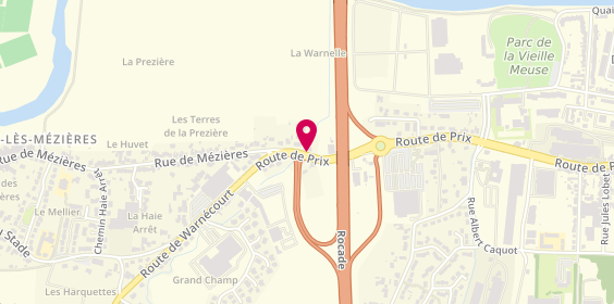 Plan de PASQUIS Clotilde, 102 Route de Prix, 08000 Charleville-Mézières