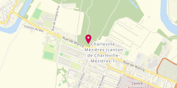 Plan de LARABI Yannis, 104 Rue de Warcq, 08000 Charleville-Mézières