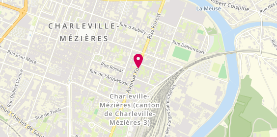 Plan de MAFFRE-DUBIEZ Nathalie, 44 Avenue Forest, 08000 Charleville-Mézières