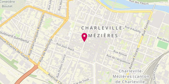 Plan de CHARLIER Laurence, 36 Rue du Theatre, 08000 Charleville-Mézières