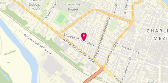 Plan de BOUTARD Laetitia, 119 Boulevard Gambetta, 08000 Charleville-Mézières