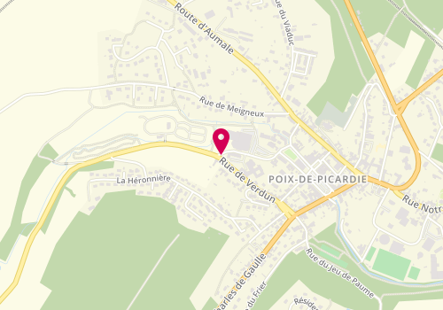 Plan de DEMUYS Fabienne, 5 Rue du Capitaine Fay, 80290 Poix-de-Picardie