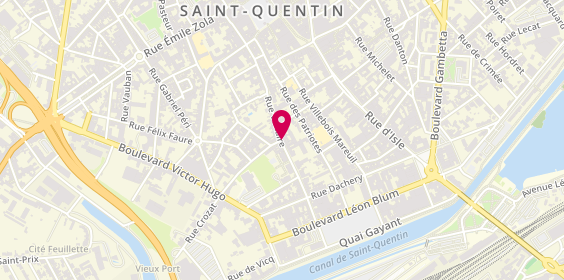 Plan de GILLON Séverine, 59 Rue Voltaire, 02100 Saint-Quentin