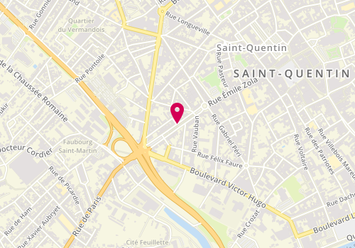 Plan de PEITL Jessica, 33 Bis Avenue Faidherbe, 02100 Saint-Quentin